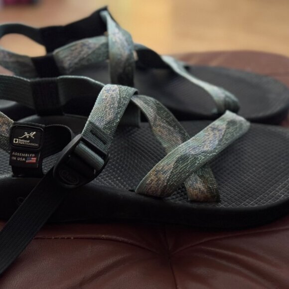 Chaco X National Park Foundation Sandals, Size Men 13, Blue Mountains